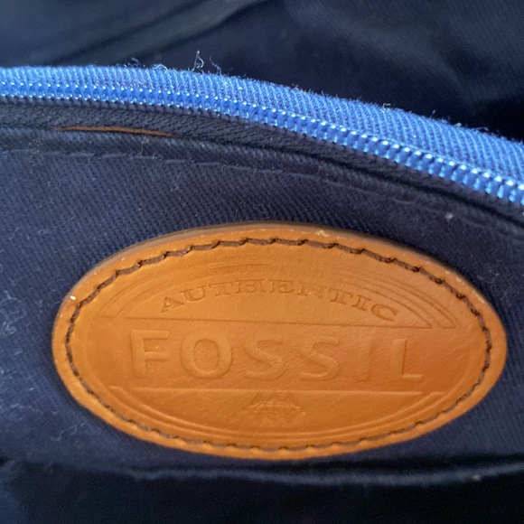 Large FOSSIL shay canvas shoulder tote - Picture 5 of 13